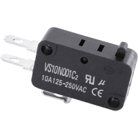 Микропереключатель 10 А, 1 шт TRU Components TC-MS20