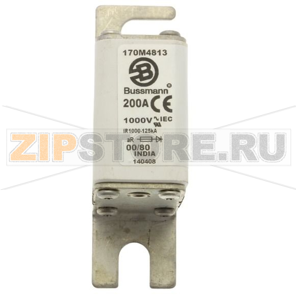 Предохранитель, 100 A, AC 1000 В, 125 кА, size 00, 30x47x98 мм, aR, DIN, IEC Eaton FUSE 100A 10 