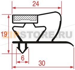 GUARNIZIONE AD INCASTRO 430x250 mm 