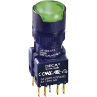 Кнопка 250 В/AC, 5 А, 2 x выкл/вкл, без фиксации, IP65, 1 шт DECA ADA16S6-MR2-A2GG IP65