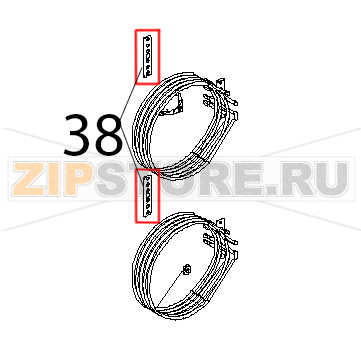 Guarn. PTFE and CARB 145x28x1 sp-c/fori Unox XBC 604P Guarn. PTFE and CARB 145x28x1 sp-c/fori Unox XBC 604PЗапчасть на деталировке под номером: 38