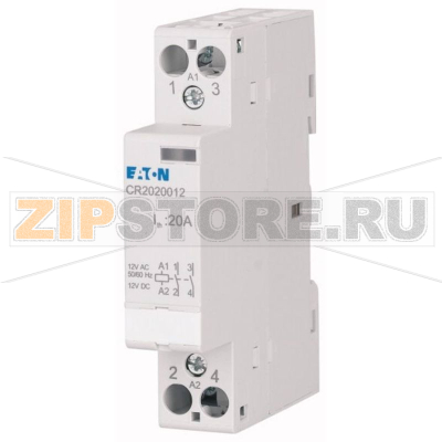 Реле установочное, 8 В DC/AC, 20 А: 1 шт Eaton CR2020008 