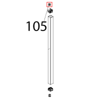 Boccola liscia perno porta chefftop Unox XBC 815G