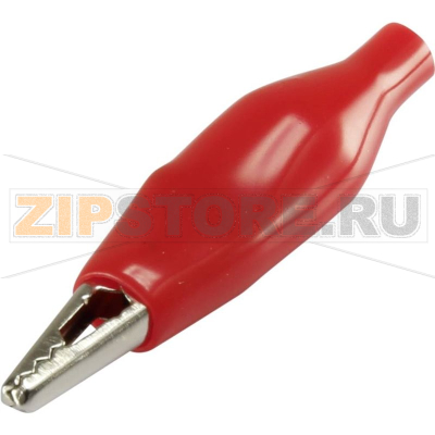 Щуп-зажим, тип: крокодил, красный, длина: 35 мм, 1 шт TRU Components 1386711 