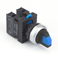 Переключатель, 3 положения, 2НО, IP65, без подсветки, синий Chint NP8-20X/335