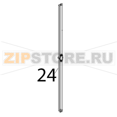 Lamiera reggi scrocco inox Unox XBC 905 Lamiera reggi scrocco inox Unox XBC 905Запчасть на деталировке под номером: 24