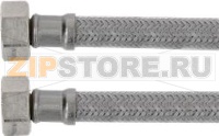 Flex.Hose st.-steel double braided w/PVC