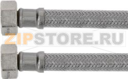 Flex.Hose st.-steel double braided w/PVC 