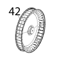 Ventola D=196, H=32, 38 pale, inox dado M6 Unox XFT 110