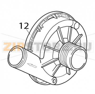 Chiocciola elettropompa Elettrobar E51 Chiocciola elettropompa Elettrobar E51Запчасть на деталировке под номером: 12