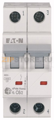 Выключатель модульный автоматический (МСВ) Eaton HL-C6/2 