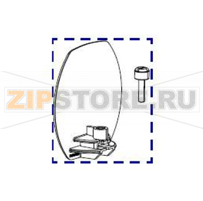 Защита этикетки для шпинделя перемотки этикетки Zebra ZT421 Защита этикетки для шпинделя перемотки этикетки Zebra ZT421Запчасть на сборочном чертеже под номером: 1Количество запчастей в устройстве: 1Название запчасти Zebra на английском языке: Media Guard for Media Rewind Spindle