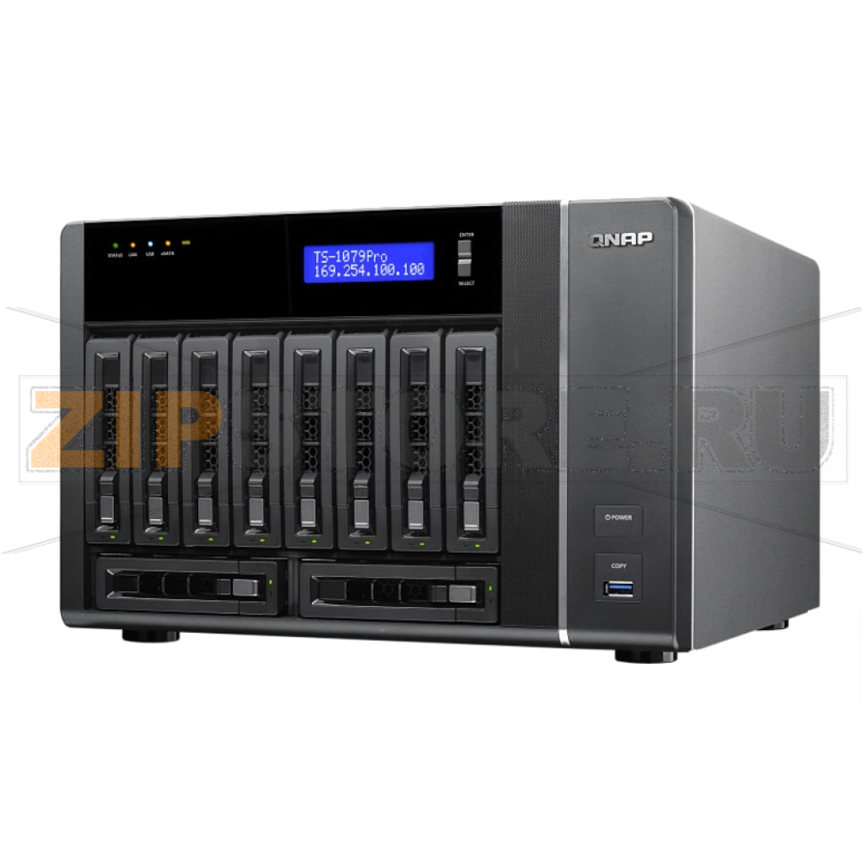 Накопитель сетевой QNAP TS-1079-PRO 
