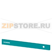 SIVACON, trim strip, W: 600 mm, above the door with Siemens logo, with cutout for indicator light right, Petrol Siemens 8MF1060-2CD17