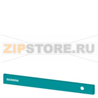 SIVACON, trim strip, W: 600 mm, above the door with Siemens logo, with cutout for indicator light right, Petrol Siemens 8MF1060-2CD17
