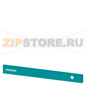 SIVACON, trim strip, W: 600 mm, above the door with Siemens logo, with cutout for indicator light right, Petrol Siemens 8MF1060-2CD17 