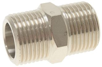 ГАЗОВЫЙ ПАТРУБОК Ø 3/8"M-3/8"M НИКЕЛИРОВАННЫЙ