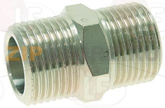 ГАЗОВЫЙ ПАТРУБОК Ø 3/8"M-3/8"M НИКЕЛИРОВАННЫЙ 