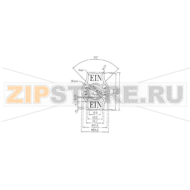 Табличка для тумблера EIN/AUS, 1 шт SCI 