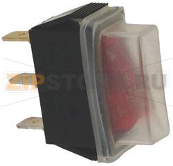 RED BIPOLAR LEVER SWITCH 230V 