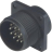 Разъем круглый 4 А, 50 В, IP67, 17 контактов Hirschmann CM 02 E 20-29 P - Разъем круглый 4 А, 50 В, IP67, 17 контактов Hirschmann CM 02 E 20-29 P