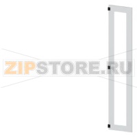 SIVACON, door, left, inspection window, IP55, H: 2200 mm, W: 400 mm, RAL 7035, Protection class 1 Siemens 8MF1240-2UT15-0BE2