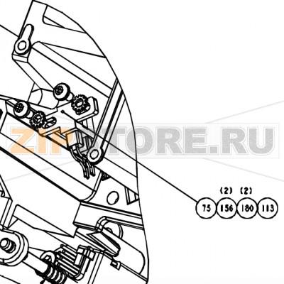 Винт М3х6 (крестовой) Datamax A-4408 LH Винт М3х6 (крестовой) Datamax A-4408 LHЗапчасть на сборочном чертеже под номером: 180Название запчасти Datamax на английском языке: (25PK) SCREW PHP M3 X 6MM CRES