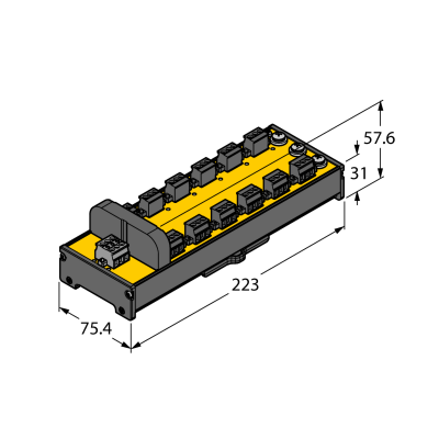 Коробка распределительная, 12 каналов Turck JRBS-40DC-12RV 