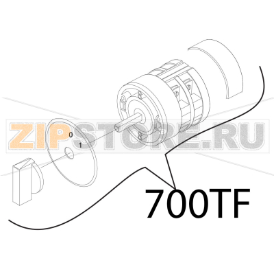 Interr. TF bremas. rotativo Sirman Palladio 300 Interr. TF bremas. rotativo Sirman Palladio 300Запчасть на деталировке под номером: 700TF