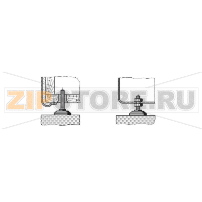 Ножка приборная под винт, черная, 38х60 мм, 1 шт PB Fastener 148 3005 699 11 