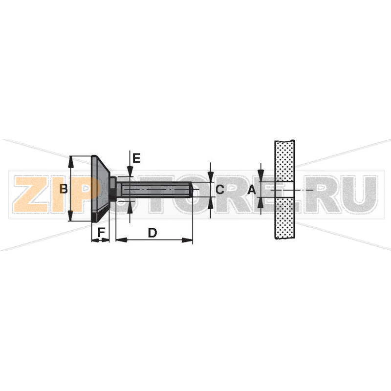 Ножка приборная под винт, черная, 38х60 мм, 1 шт PB Fastener 148 3005 699 11 