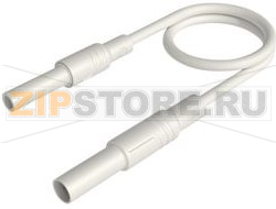 Провод тестовый 1 м, белый Hirschmann MAL S GG-B 100/2,5 WHITE 