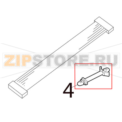 Locking support WLS-16-0 Toshiba TEC SP40II Locking support WLS-16-0 Toshiba TEC SP40IIЗапчасть на деталировке под номером: 4