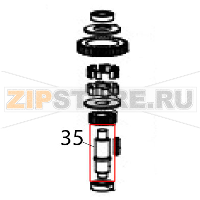 Bridge axis Hurakan HKN-20SN2V Bridge axis Hurakan HKN-20SN2VЗапчасть на деталировке под номером: 35