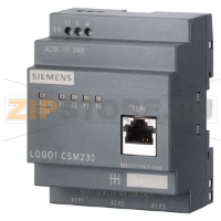 Коммуникационный модуль CSM 230 для LOGO! (Неуправляемый коммутатор, 4 Х 10/100 Мбит порта RJ45,  115 ... 240 В AC / DC) Siemens 6GK7177-1FA10-0AA0