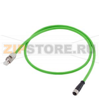 DRIVE-CLiQ тип кабеля: 6FX8002-2DC30 Предварительно собранные для прямых измерительных систем с 24 В разъем RJ45, IP20 и Спаривание штекер M12, IP67 MOTION-CONNECT 800PLUS Отжимная, UL / CSA, DESINA Dmax = 7,1 мм Длина (м) = 1 Siemens 6FX8002-2DC30-1AB0
