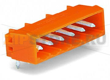 MCS MIDI Classic Вилка THT; 1.0 x 1.0 mm solder pin; угловые; Шаг контактов 5,08 мм; 10-пол.; оранжевые Wago 231-540/001-000 Исполнение с выводами под запрессовку обеспечивает крепление к печатной плате без пайки100% защита от неправильного подсоединенияВозможны варианты кодировки...