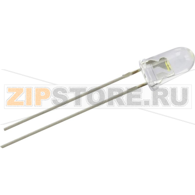 Светодиод 9300 мкд, красный, круглый, 5 мм, 15°, 20 мА, 2.1 В Yoldal YZ-RW5N15N 