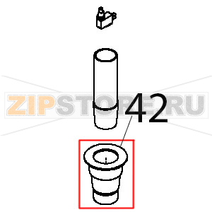 Piletta di scarico grande Teikos TS601 Piletta di scarico grande Teikos TS601Запчасть на деталировке под номером: 42