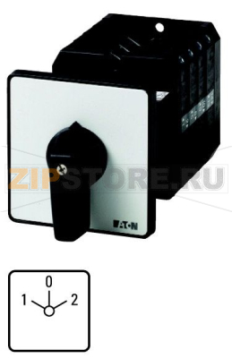 Переключатель, контакты: 8, 100 A, панель: 1-0-2, 60°, с фиксацией Eaton T5-4-8213/Z 