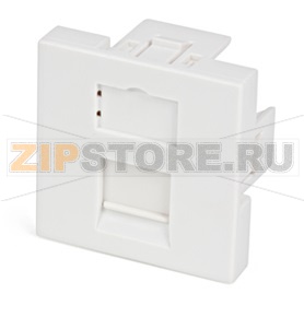 Hyperline SIP2-1K-M45-45 Вставка 45x45 (аналог Mosaic) для 1 модуля формата Keystone Jack, со шторкой 