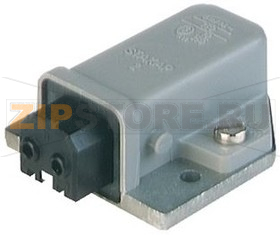 Разъем питания прямоугольный 16 A, 250 В, 2Р, IP20, серый Hirschmann 930329106 