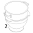 Bowl 80L stainless steel, acid-resis Bear Varimixer AR80 VL-1S