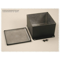 Корпус алюминиевый 125x125x79 мм, черный, 1 шт Hammond 1590WKFBK