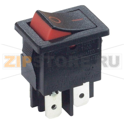Переключатель клавишный 250 В/AC, 10 А, 2 x выкл/вкл, 1 шт Arcolectric H8550XBAAA 