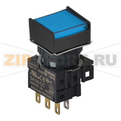 Выключатель кнопочный, Ø отверстия: 16 мм Autonics S16PRS-H3BC24 