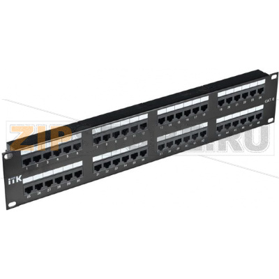 2U патч-панель категория 5Е UTP, 48 портов (IDC Dual) 