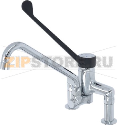 ОДНОРЫЧАЖНЫЙ СМЕСИТЕЛЬ НА ДВА ОТВЕРСТИЯ HEBEL LANG 