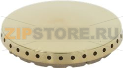 BURNER CAP PERFORATED BRASS POLISHED 
