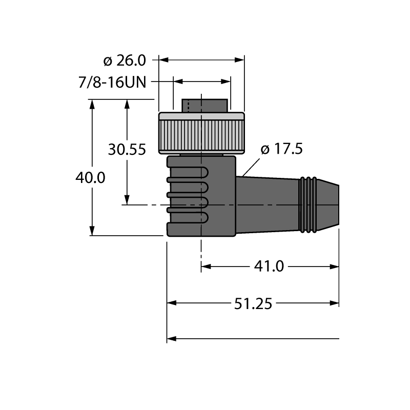 Кабель питания PUR Turck WKM43-30-WSM43 